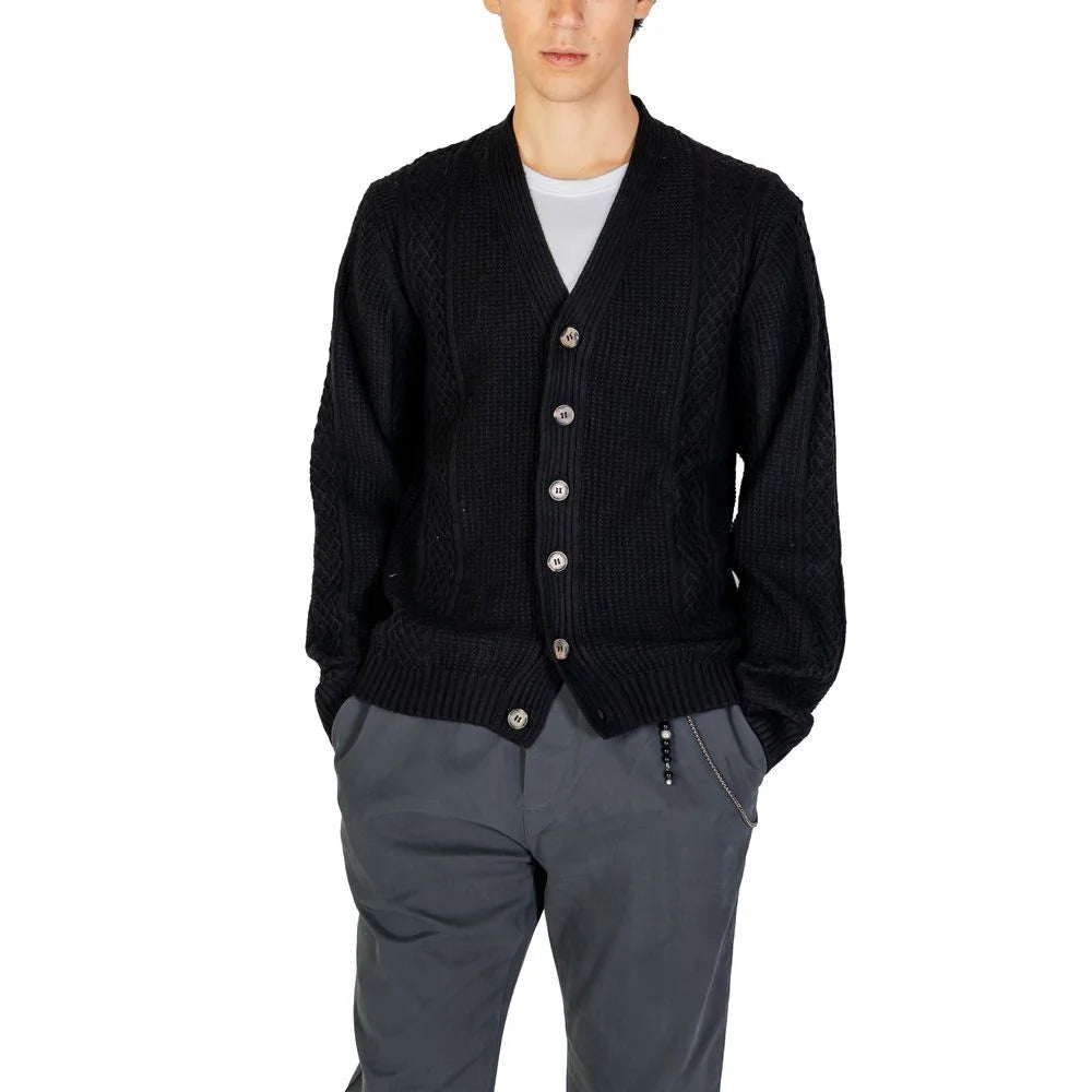 Hamaki-Ho Black Polyester Cardigan - Cardigans