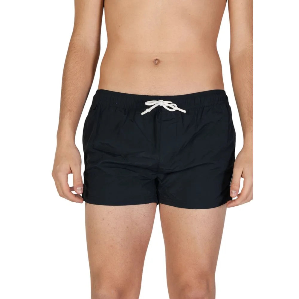Hamaki-Ho Black Polyester Swim Short - Swim Boxers