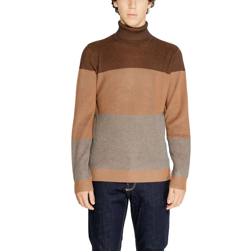 Hamaki-Ho Brown Viscose Turtleneck - Sweaters