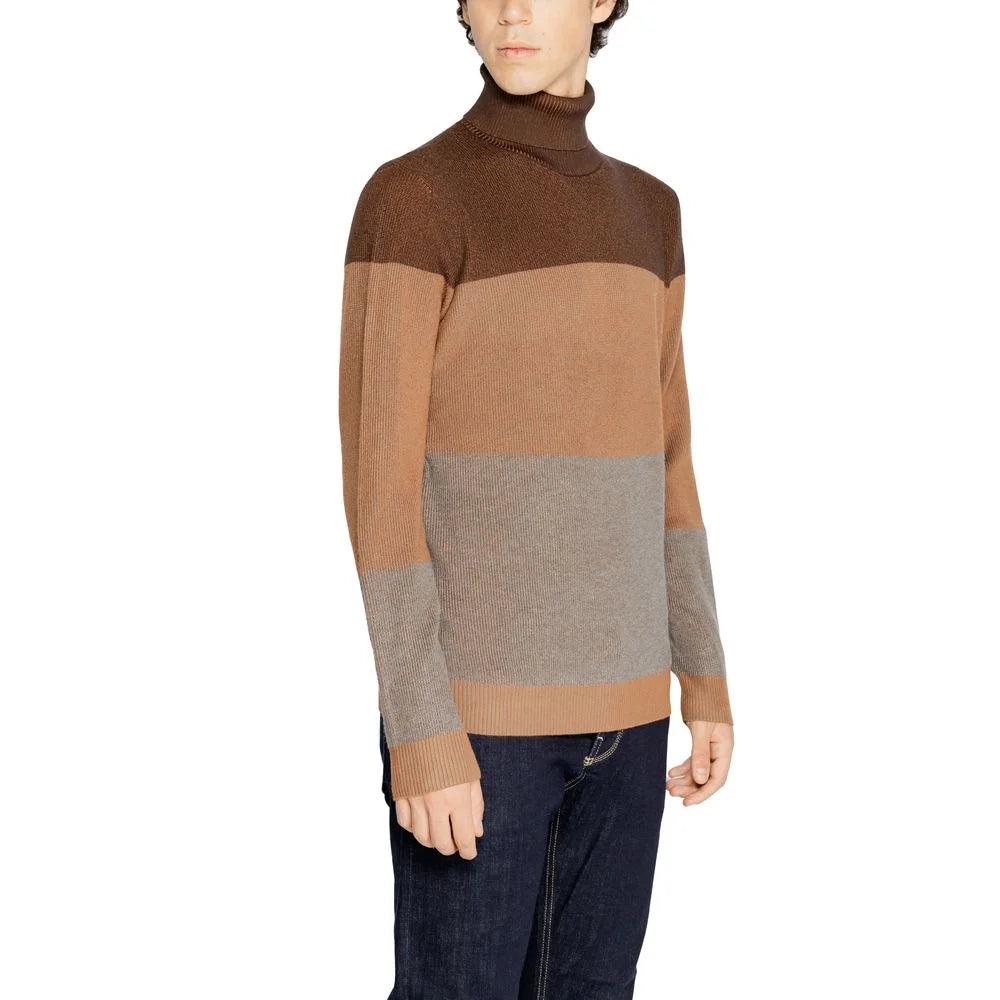 Hamaki-Ho Brown Viscose Turtleneck - Sweaters