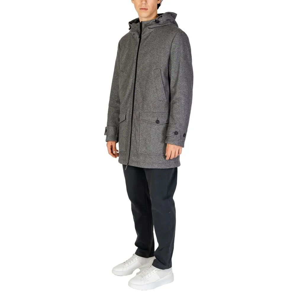 Hamaki-Ho Gray Polyester Coat - IT44 | S - Parkas