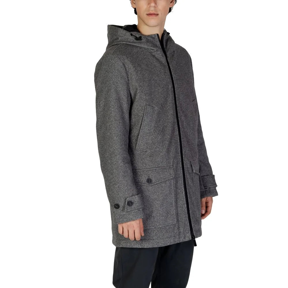Hamaki-Ho Gray Polyester Coat - IT44 | S - Parkas