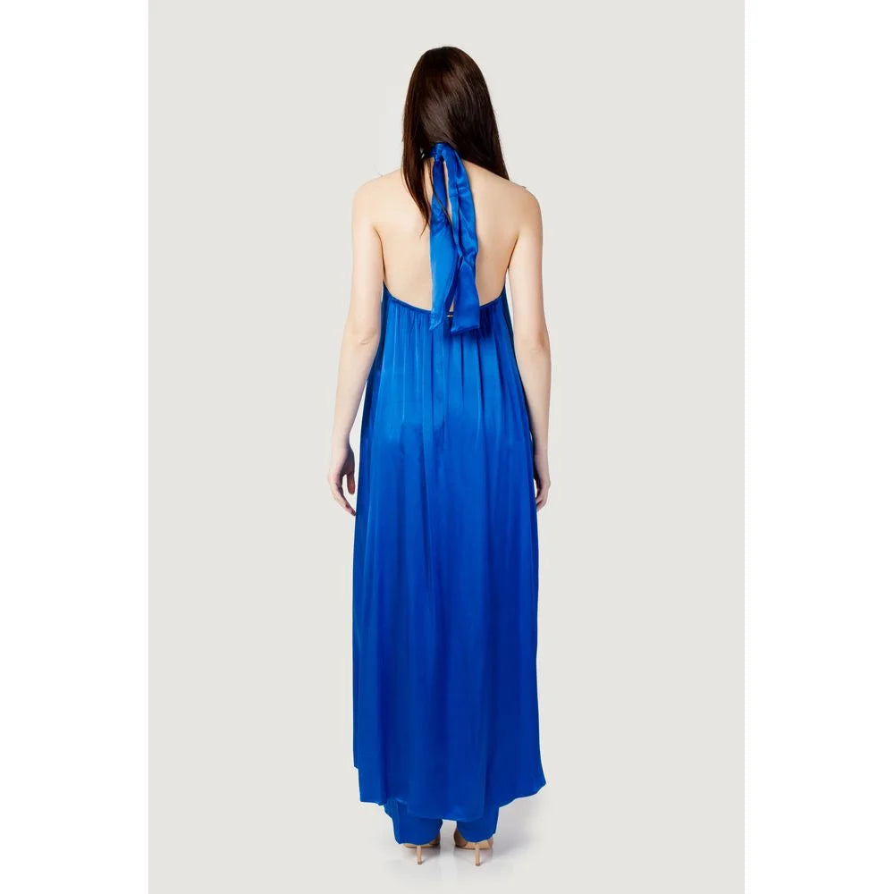 Hanny Deep Blue Polyester Jumpsuit