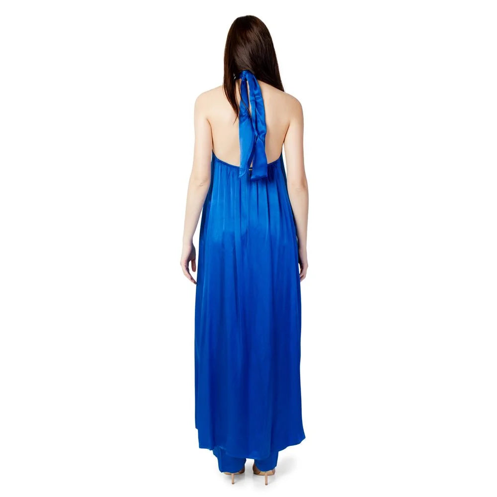 Hanny Deep Blue Polyester Jumpsuit