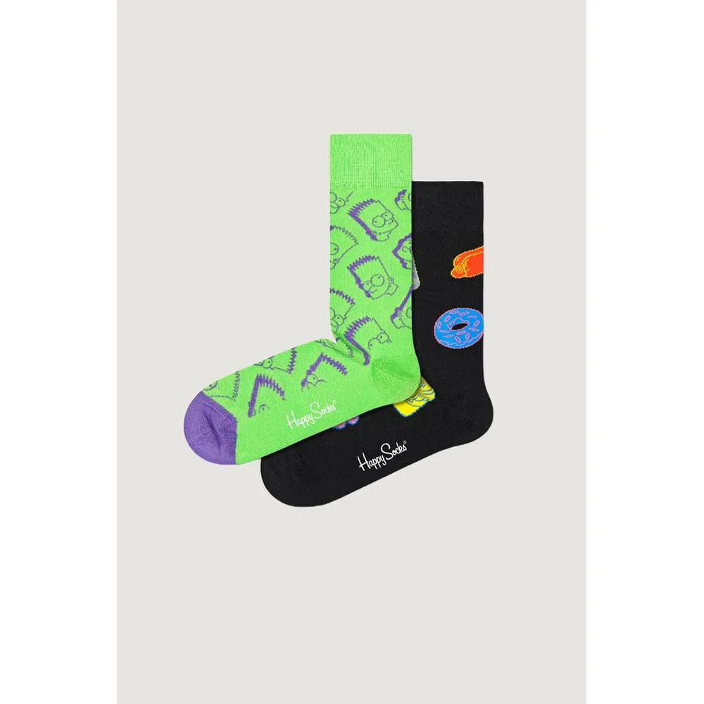 Happy Socks Black Cotton Sock - 36-40