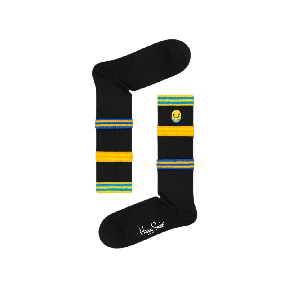 Happy Socks Black Cotton Sock - 36-40