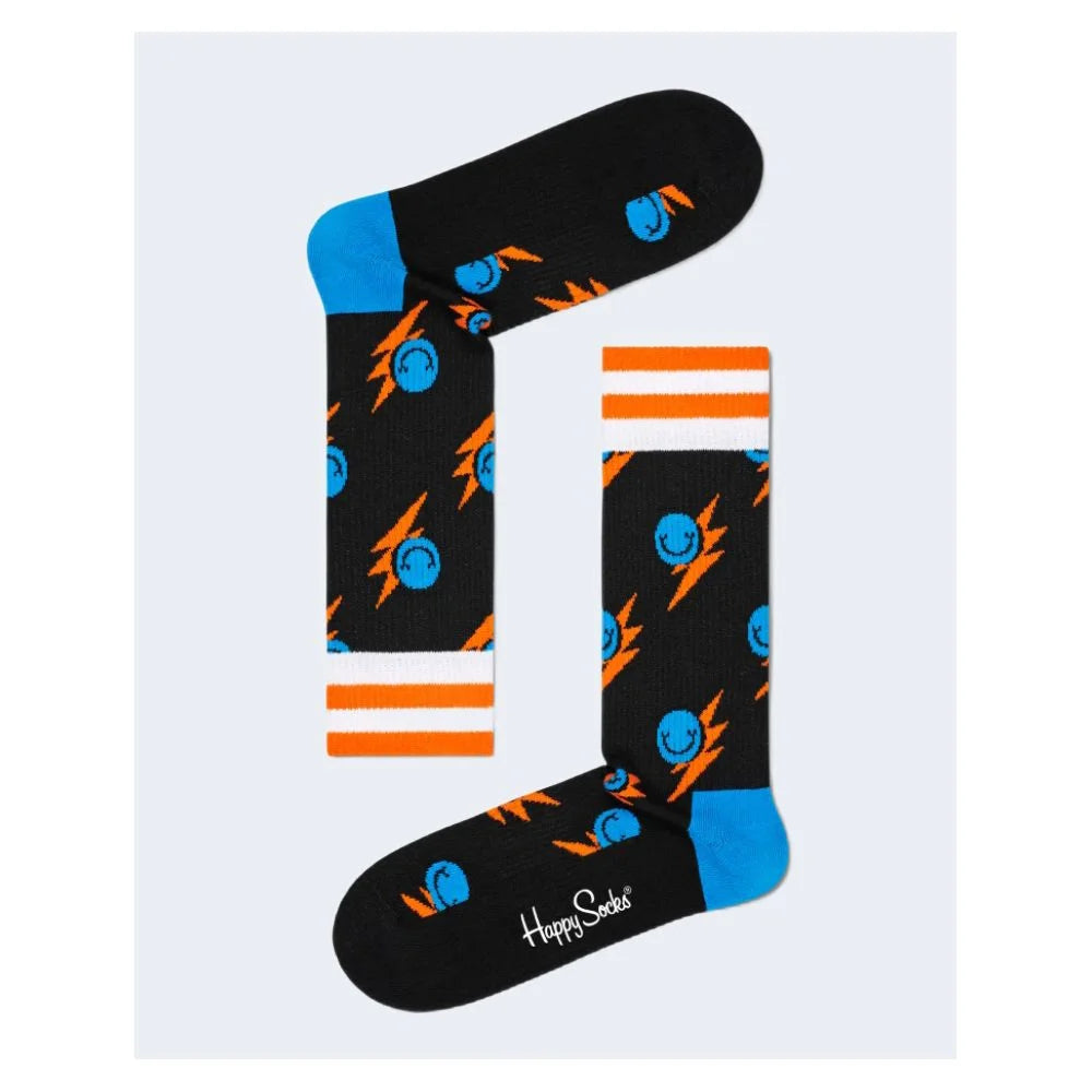 Happy Socks Black Cotton Sock - 36-40