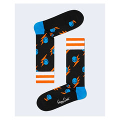 Happy Socks Black Cotton Sock - 36-40