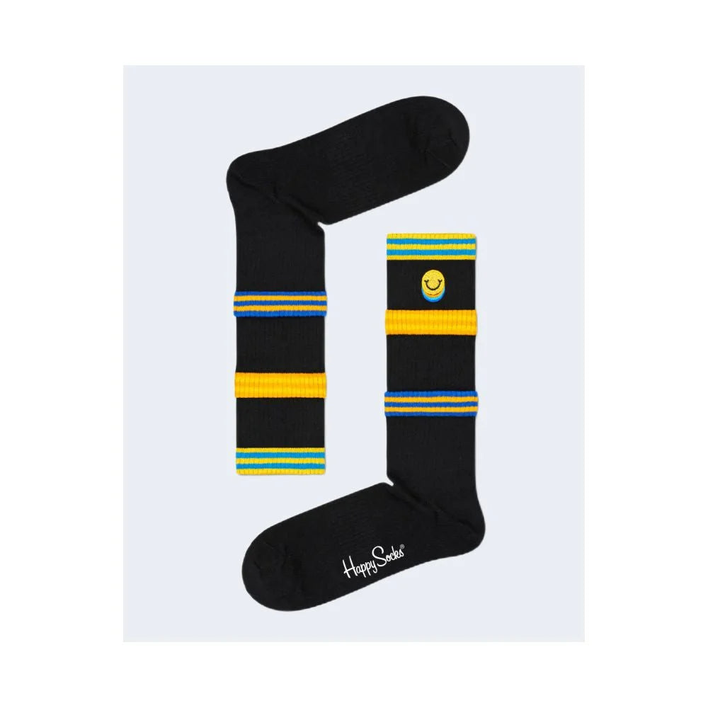Happy Socks Black Cotton Sock - 36-40