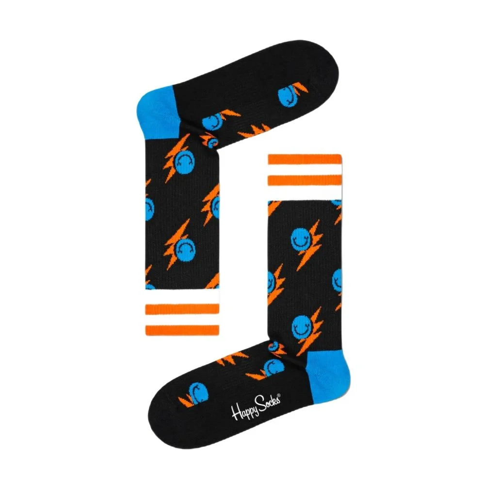 Happy Socks Black Cotton Sock - 36-40