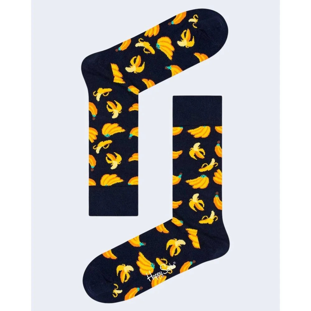 Happy Socks Black Cotton Sock - 36-40