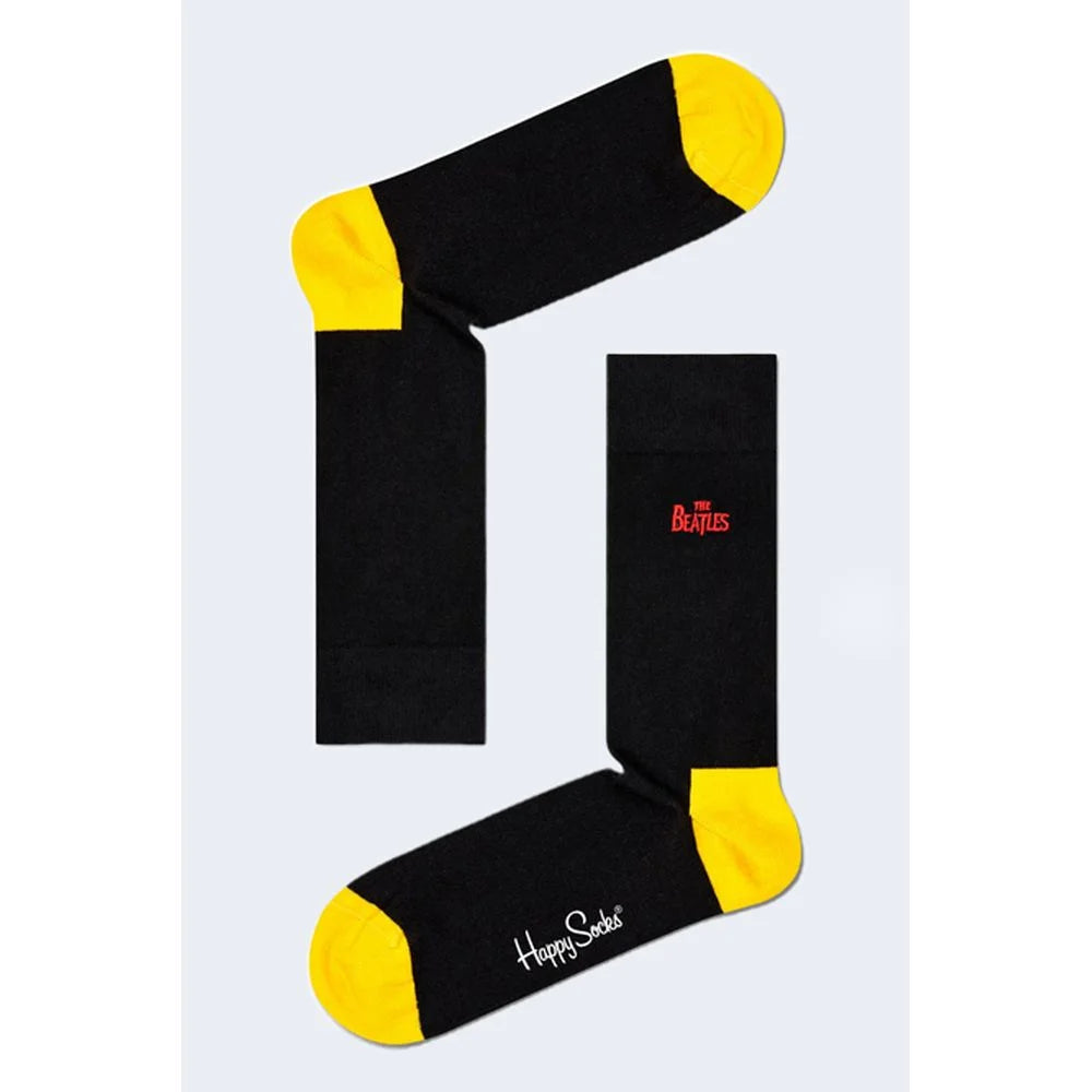 Happy Socks Black Cotton Sock - 36-40