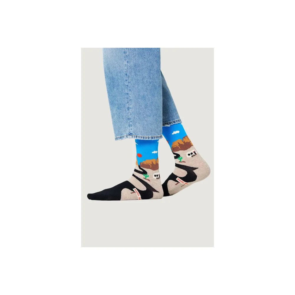 Happy Socks Blue Cotton Sock - 36-40