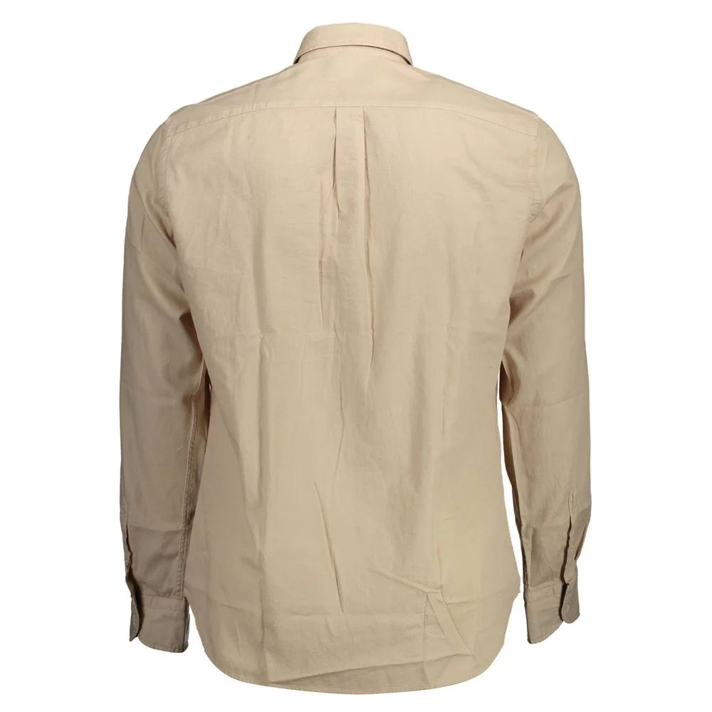 Harmont & Blaine Beige Cotton Men Shirt - XL