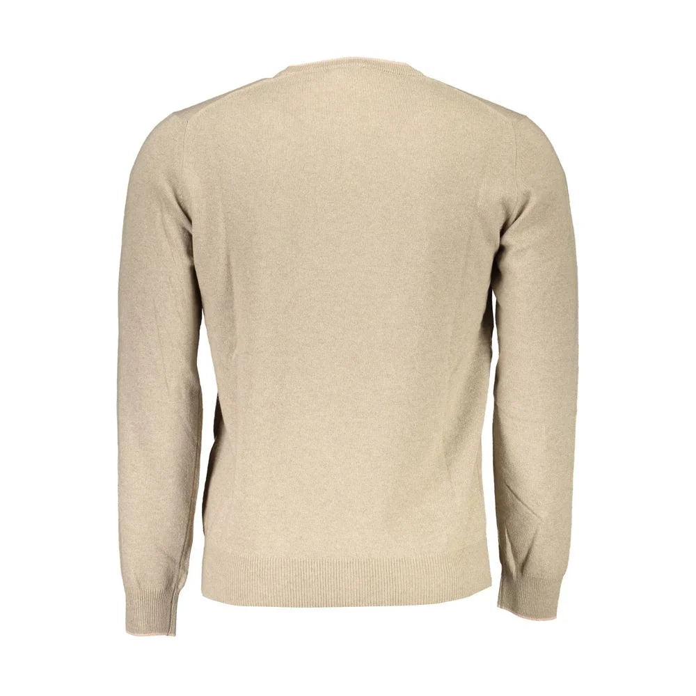 Harmont & Blaine Beige Wool Men Sweater - XXL - Sweaters