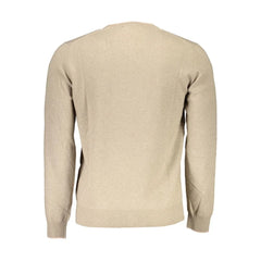 Harmont & Blaine Beige Wool Men Sweater - XXL - Sweaters