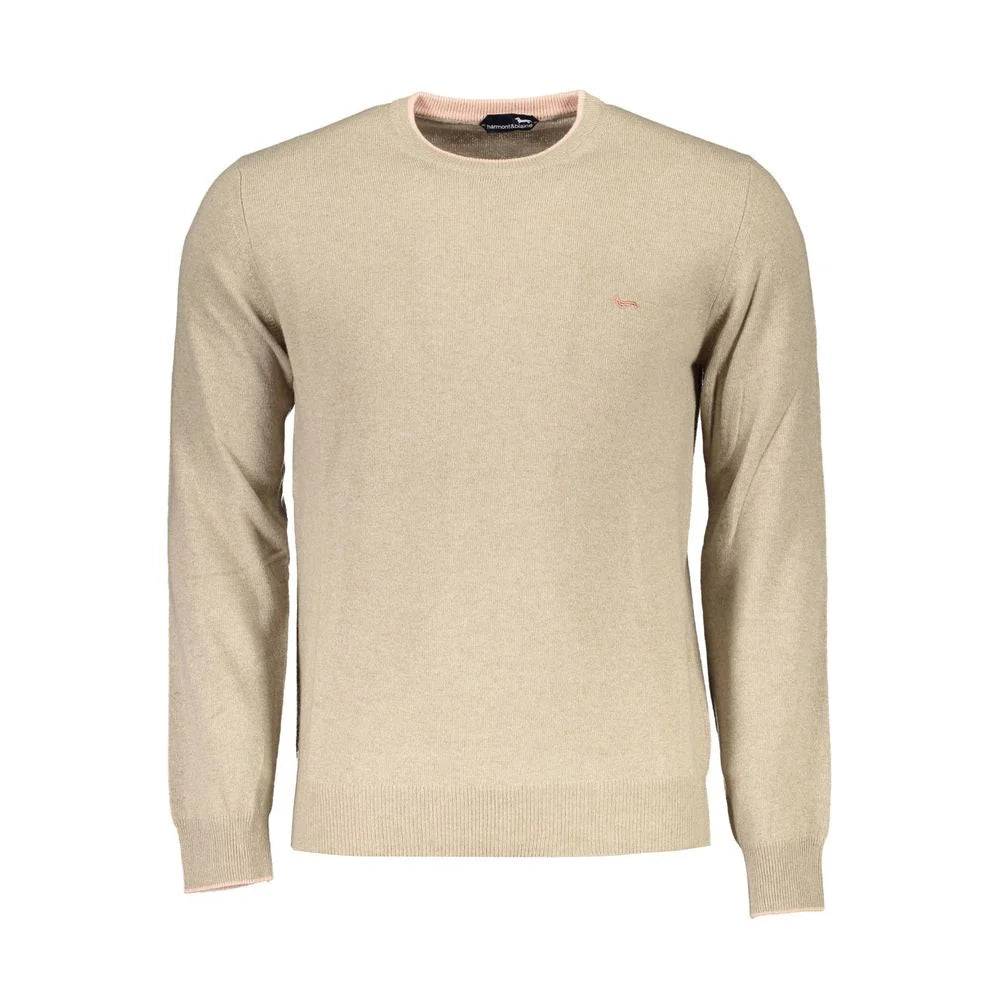 Harmont & Blaine Beige Wool Men Sweater - XXL - Sweaters