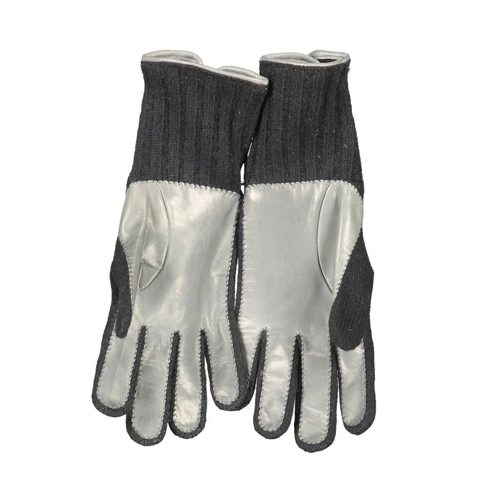 Harmont & Blaine Black Wool Glove - Gloves & Mittens