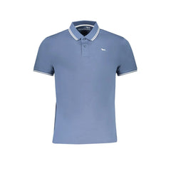 Harmont & Blaine Blue Cotton Polo Shirt - Polos