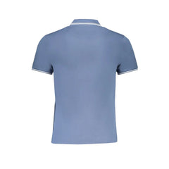 Harmont & Blaine Blue Cotton Polo Shirt - Polos
