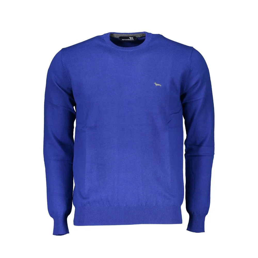 Harmont & Blaine Blue Cotton Sweater - XXL