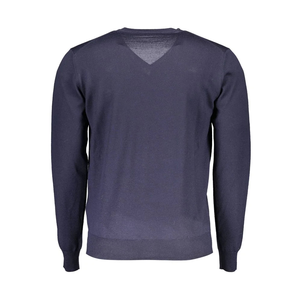 Harmont & Blaine Blue Wool Men Sweater - XXL