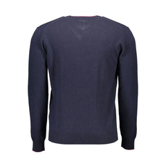 Harmont & Blaine Blue Wool Men Sweater - XXL - Sweaters