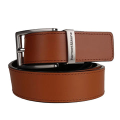 Harmont & Blaine Brown Calfskin Men Belt - 90 cm / 36 Inches - Belts
