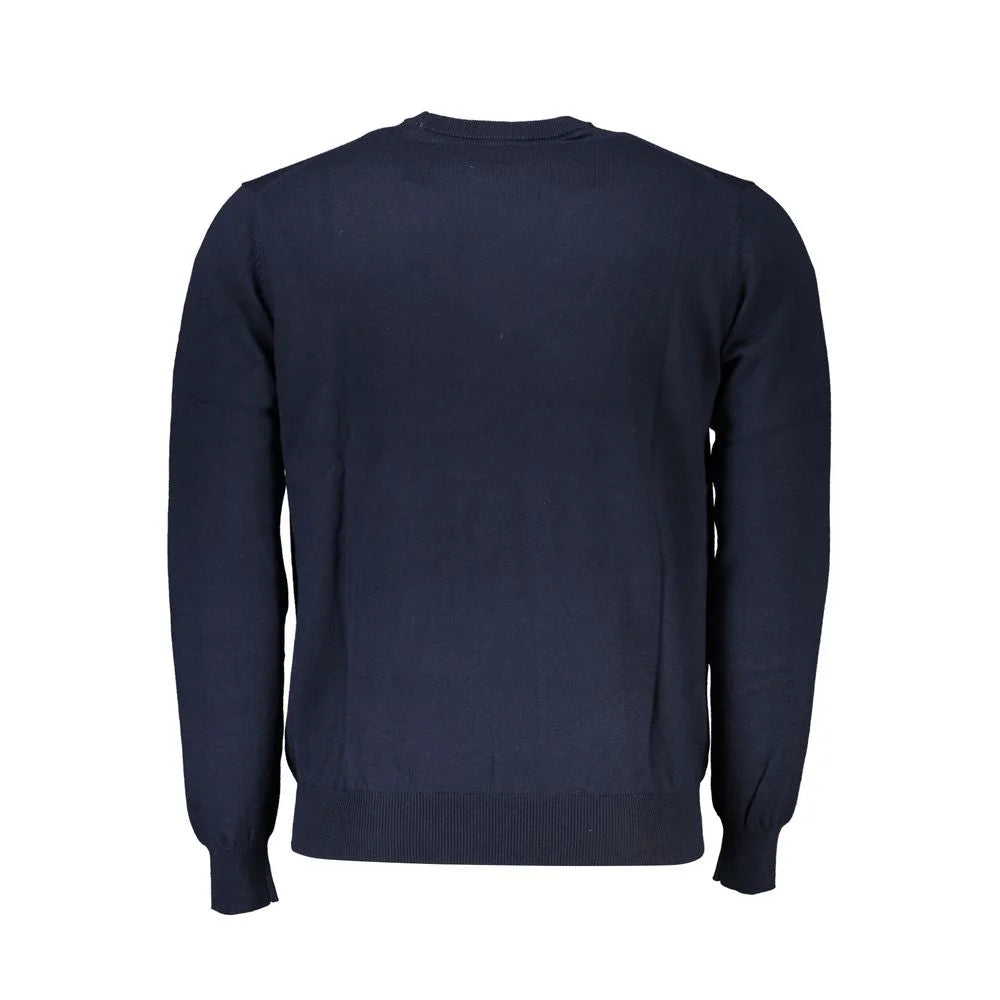 Harmont & Blaine Crew Neck Embroidered Blue Sweater - XXL