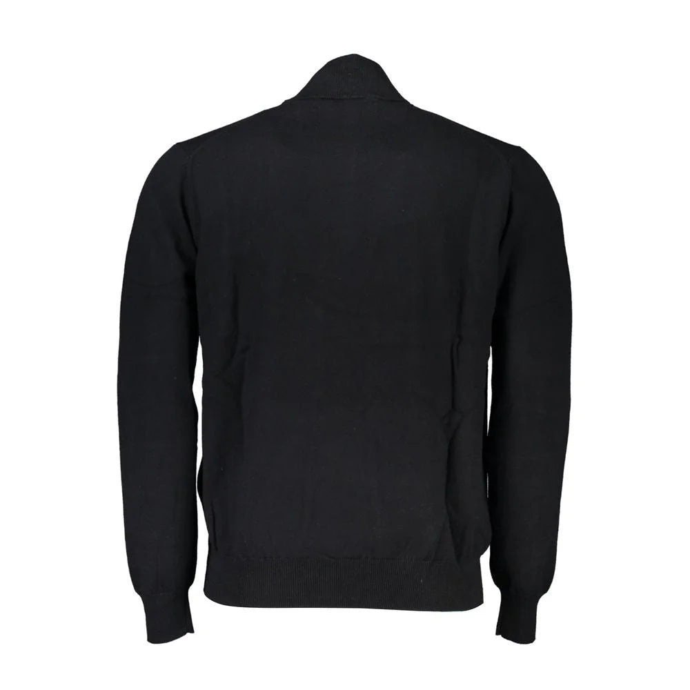 Harmont & Blaine Elegant Half-Zip Sweater with Embroidered Detail - Sweaters