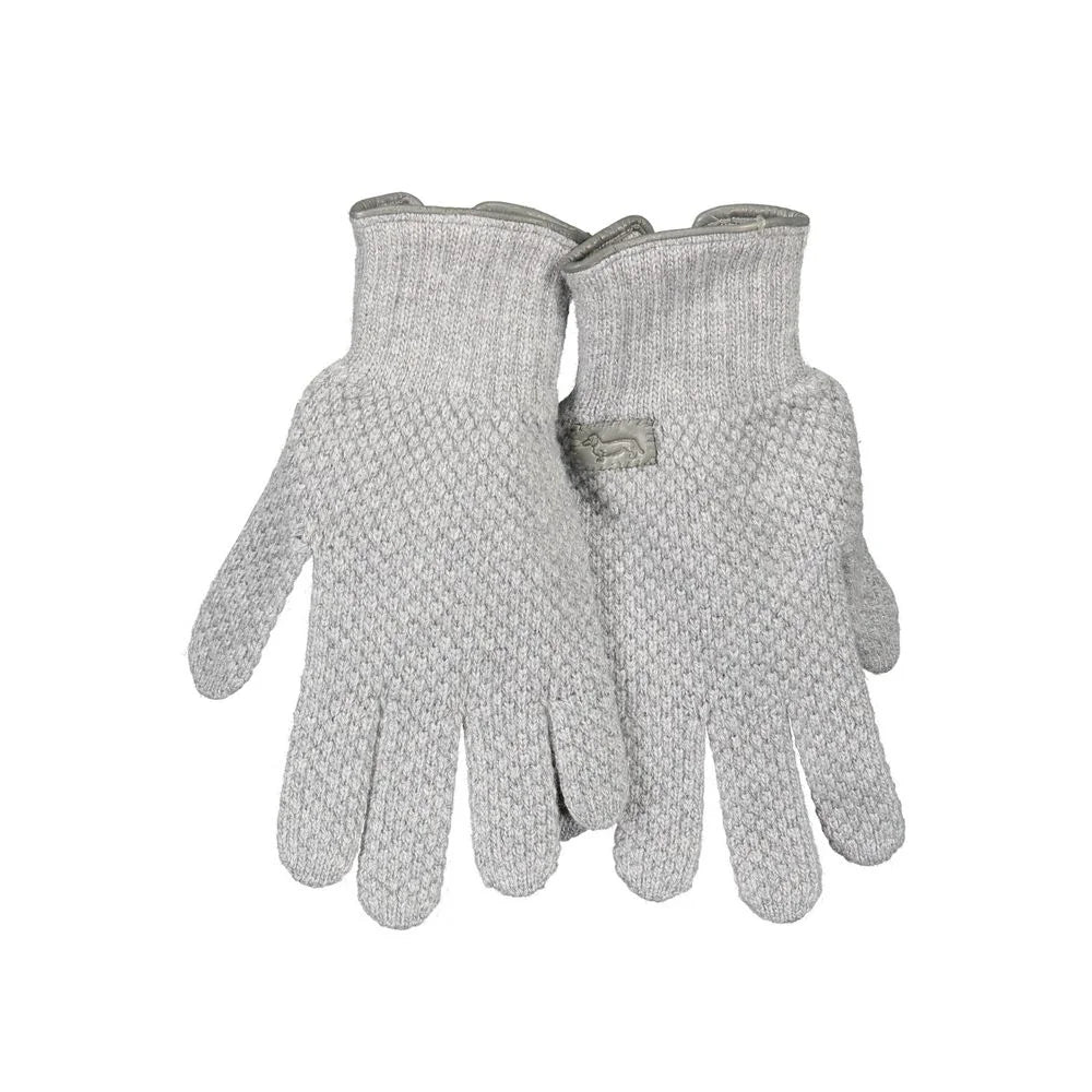 Harmont & Blaine Gray Wool Glove - Gloves & Mittens