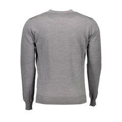 Harmont & Blaine Gray Wool Men Sweater - Sweaters