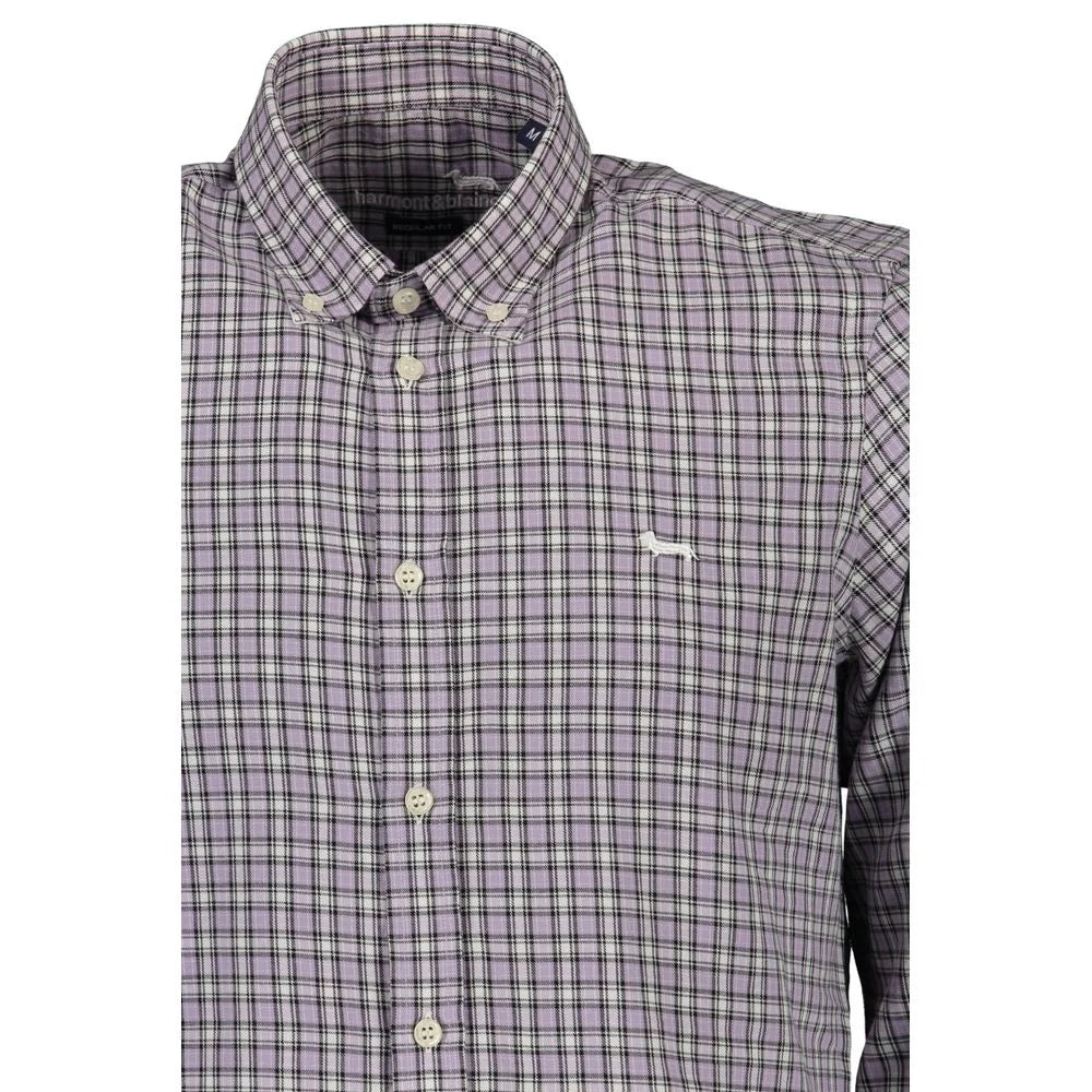 Harmont & Blaine Purple Cotton Men Shirt - Shirts