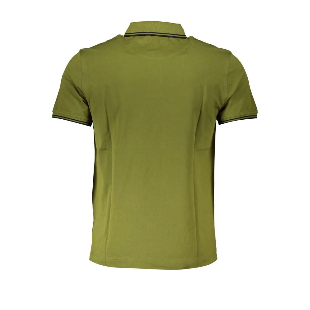 Harmont & Blaine Sharp Green Contrast Polo Shirt - Polos