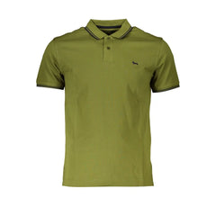 Harmont & Blaine Sharp Green Contrast Polo Shirt - Polos