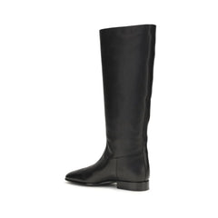 Herbert Levine Black Calf Leather Bos Taurus Ankle Boots