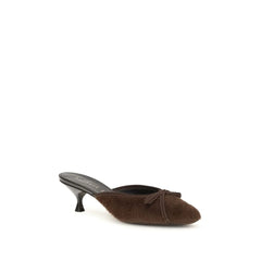 Herbert Levine Brown Calf Leather Bos Taurus Stiletto Heel Sandals