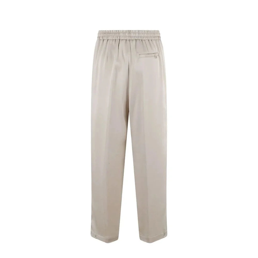 Herno Beige Acetate Casual Pants - 42