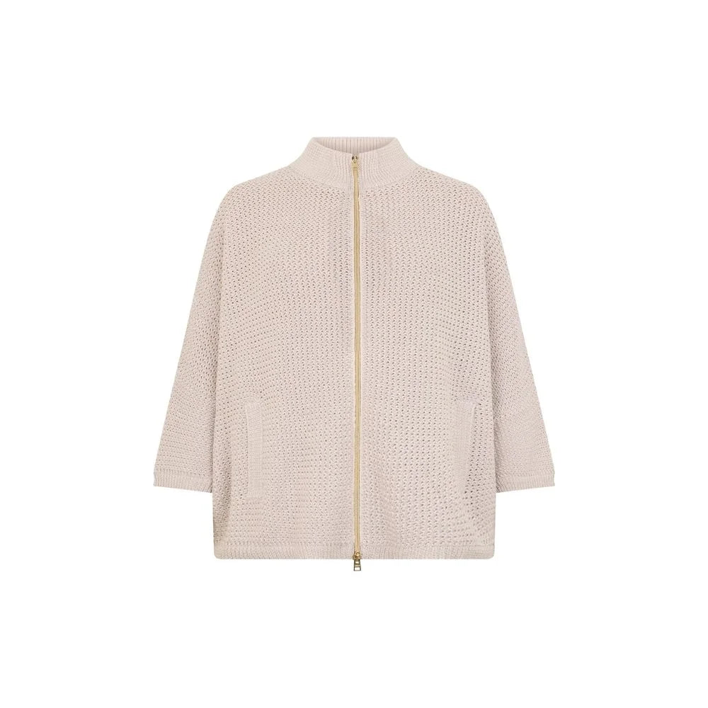 Herno Beige Cotton Cardigan - 42