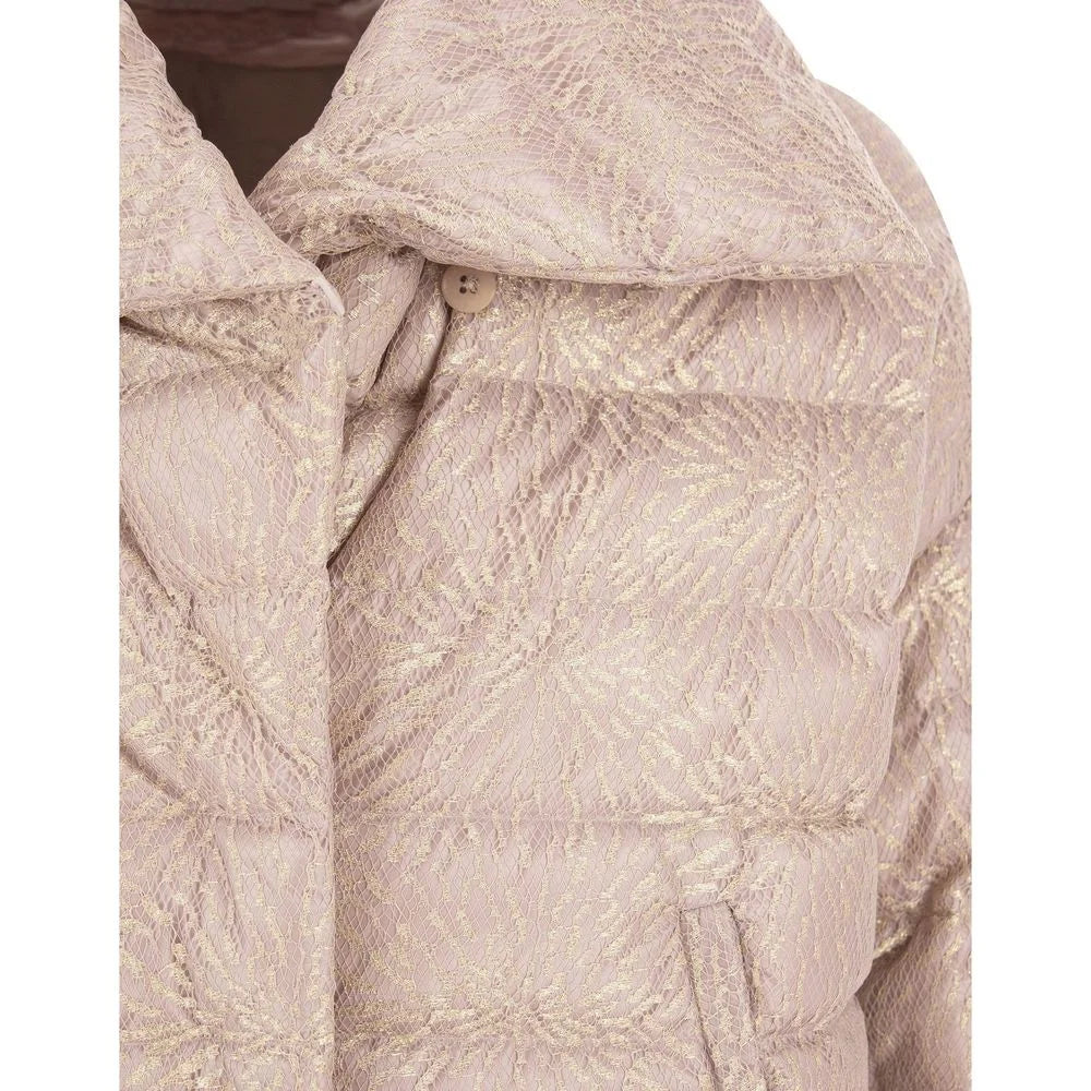 Herno Beige Metallic Fibre Clothing - 44