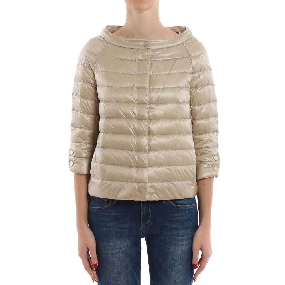 Herno Beige Polyamide Coat - IT52 | XL - Coats & Jackets