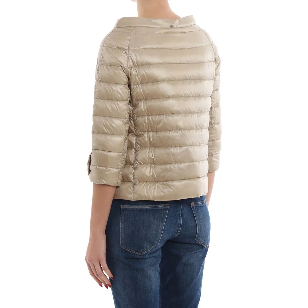 Herno Beige Polyamide Coat - IT52 | XL - Coats & Jackets