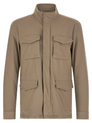 Herno Beige Polyamide Full-Length Jacket