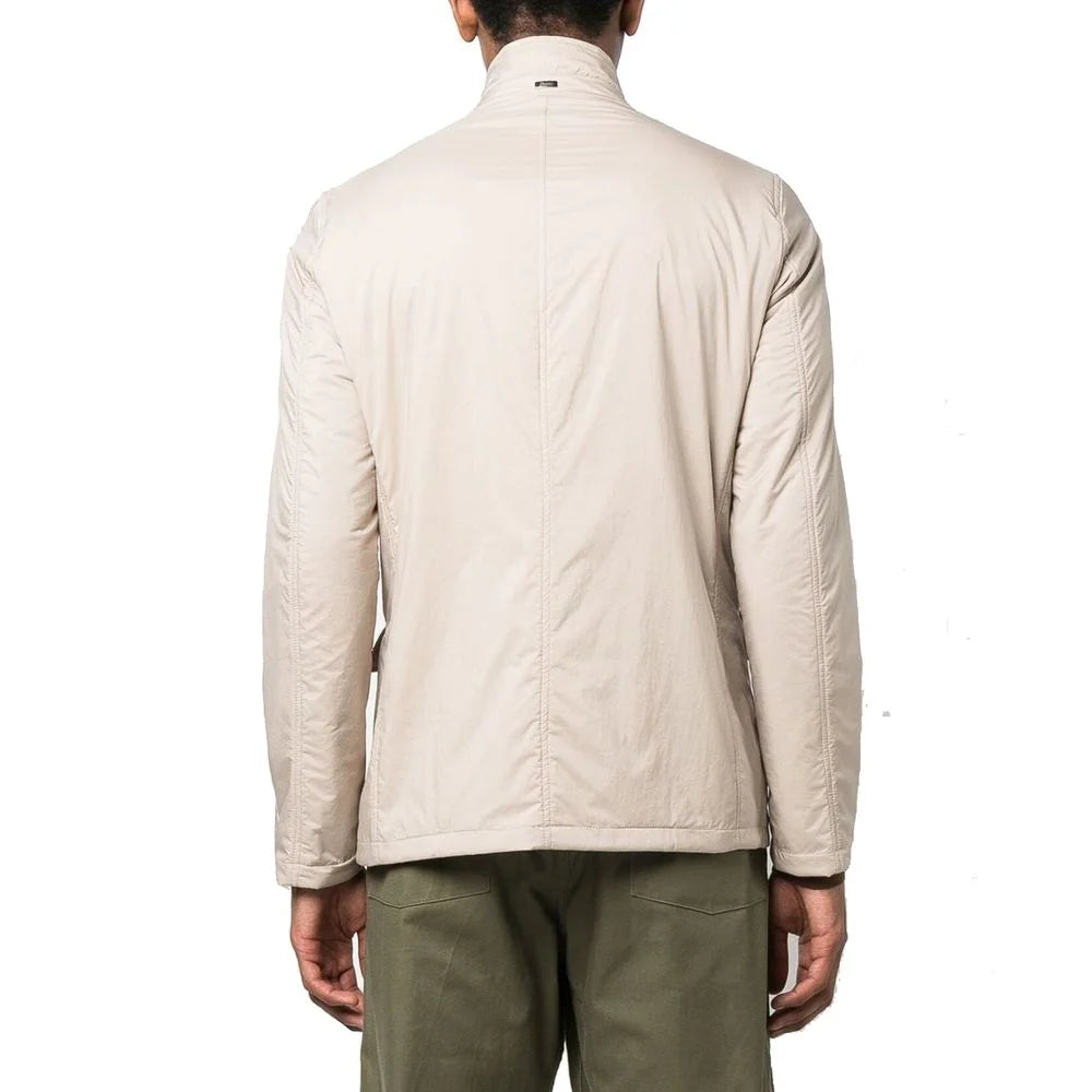 Herno Beige Polyamide Full-Length Jacket - IT54 | XL