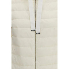 Herno Beige Polyester Biker Jacket