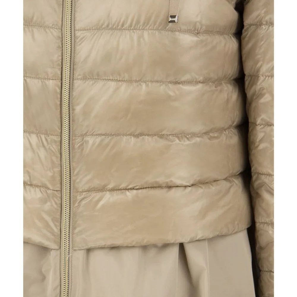 Herno Beige Polyester Coat - 42