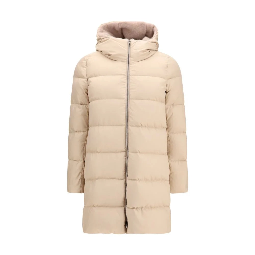 Herno Beige Polyester Full-Length Jacket