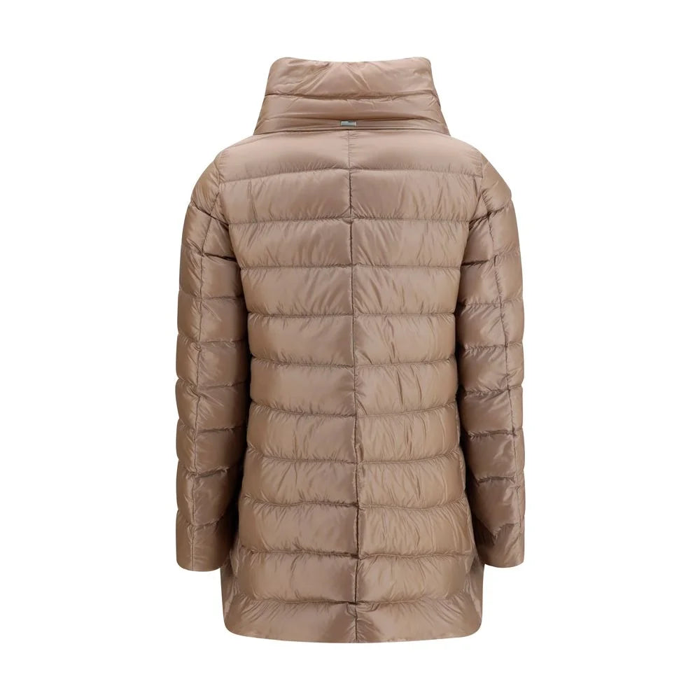 Herno Beige Polyester Full-Length Jacket
