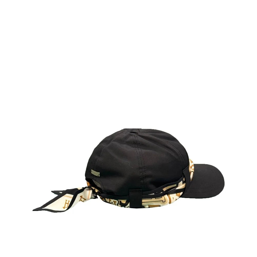 Herno Black Cotton Cap (Baseball Hat) - UNI