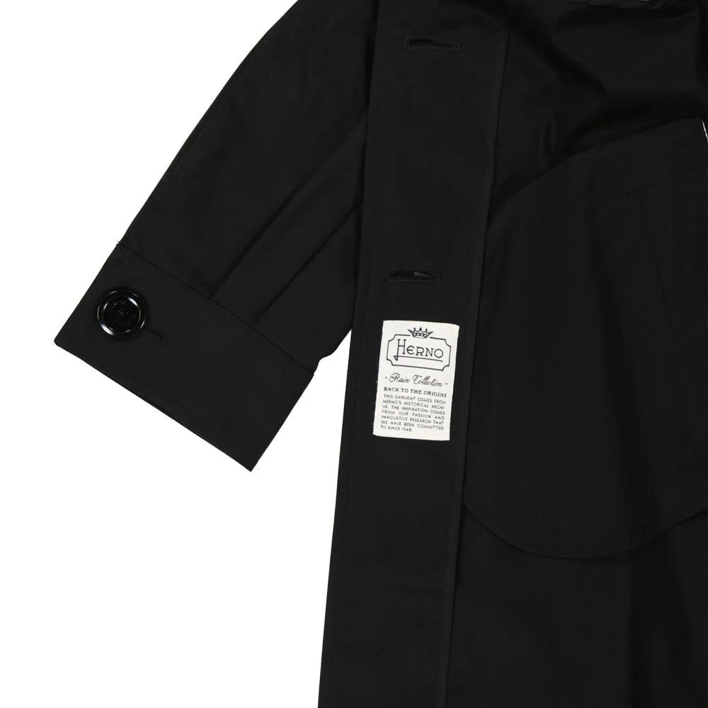Herno Black Cotton Parka - IT48 | M